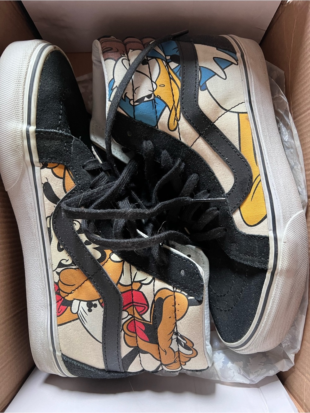 Vans SK8-Hi Reissue Sneakers - Black, White